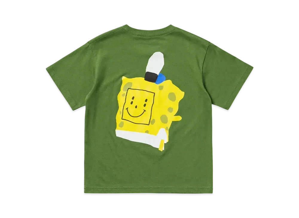 Uniqlo UT x Cactus Plant Flea Market x Sponge Bob Kids T-shirt "Olive"