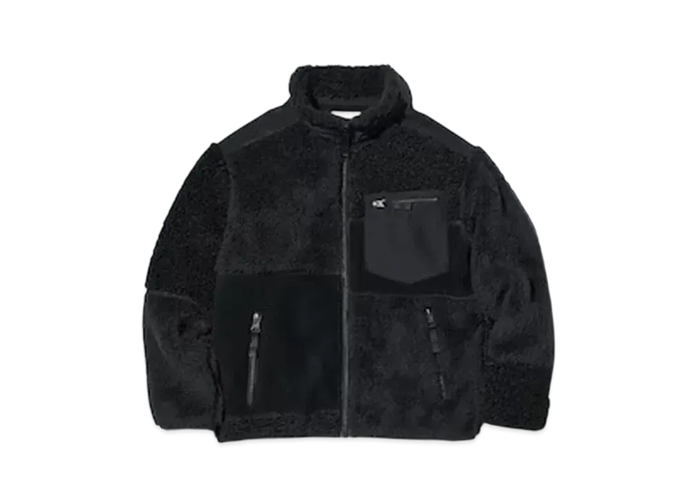 UNIQLO Engineered Garments ブラックジャケット M Uniqlo x Engineered Garments Kids Combination Fleece Jacket