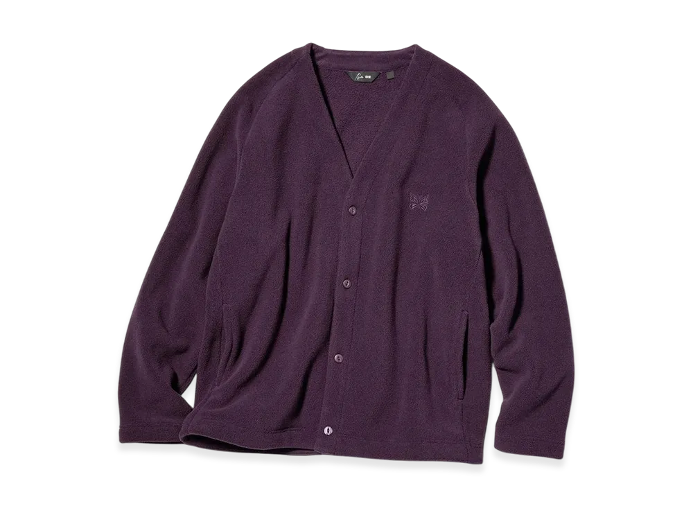 Uniqlo x NEEDLES Fleece Oversize Cardigan "Purple"