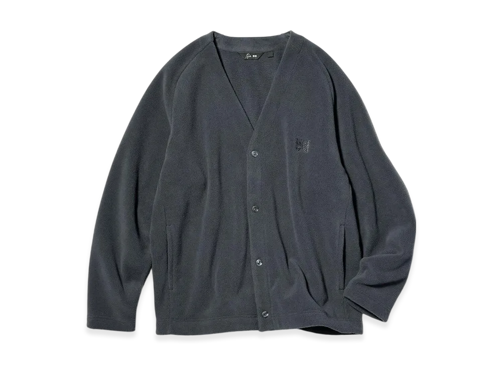 Uniqlo x NEEDLES Fleece Oversize Cardigan "Dark Gray"