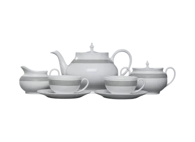 THOM BROWNE Limoges Porcelain 4-Bar Haviland Tea Time Set