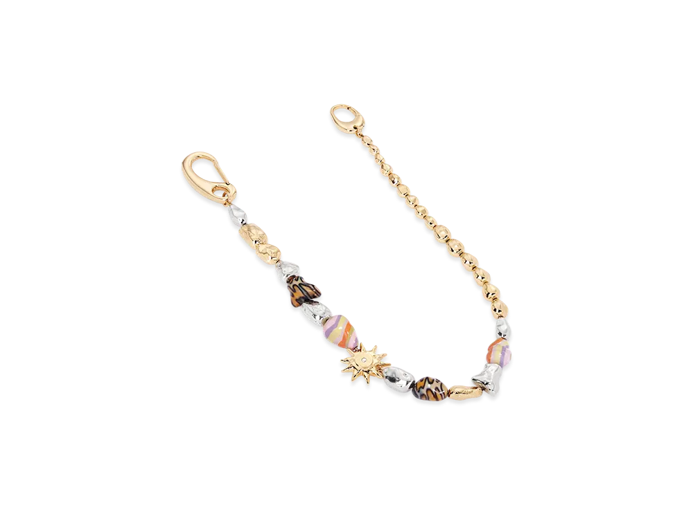Dior x Lewis Hamilton Pants Chain with Resin Cabochons, Brass & Crystals "Gold/Silver/Multicolor"