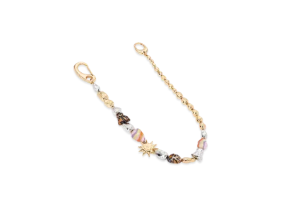 Dior x Lewis Hamilton Pants Chain with Resin Cabochons, Brass & Crystals "Gold/Silver/Multicolor"