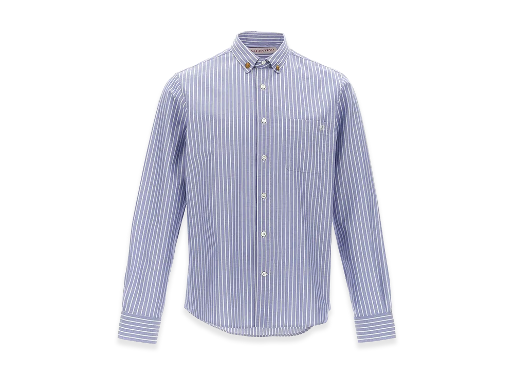 Valentino Garavani Striped Shirt "Light Blue"