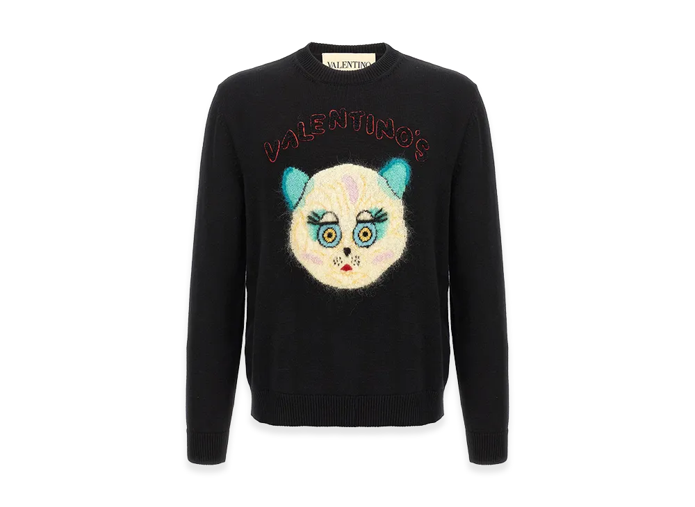 Valentino Garavani 'le Chat De La Maison' Sweater "Black"