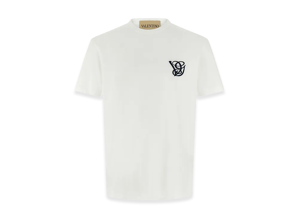 Valentino Garavani Logo Embroidery T-Shirt "White"