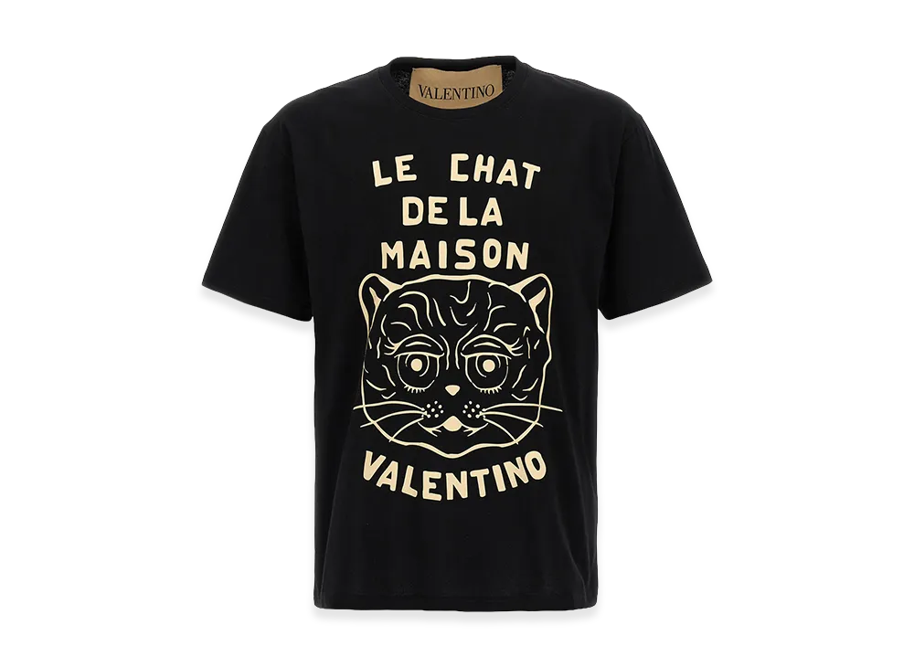 Valentino Garavani 'le Chat De La Maison' T-Shirt "Black"