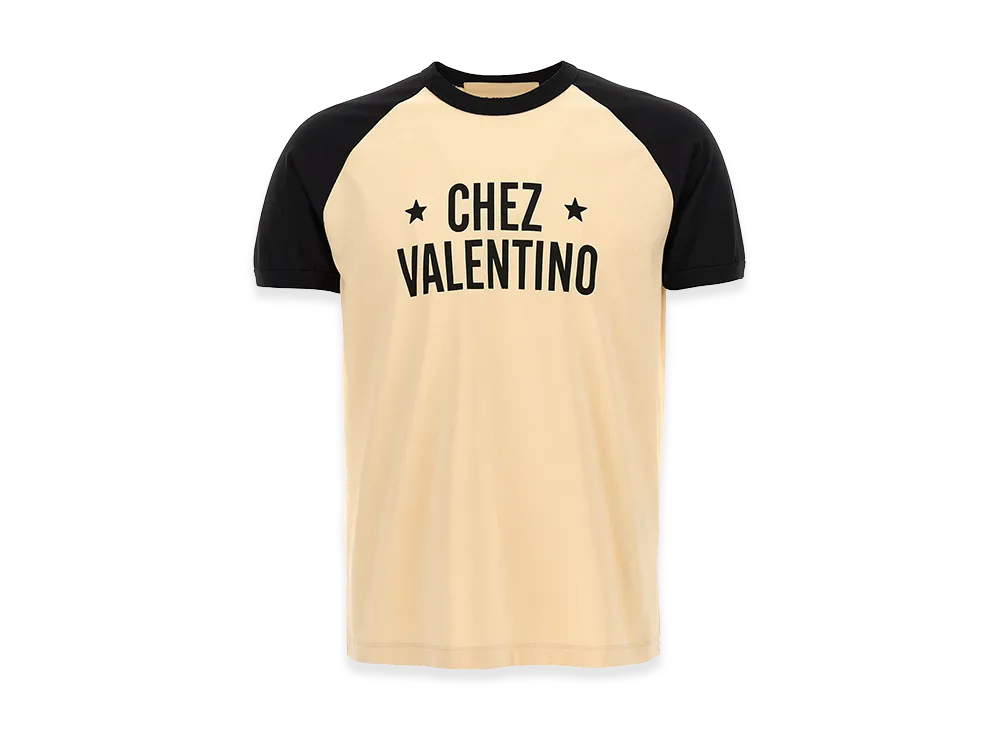 Valentino Garavani 'chez ' T-Shirt "Beige"