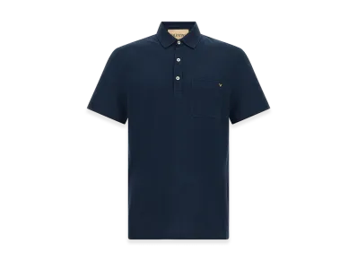 Valentino Garavani V Gold Polo Shirt "Blue"