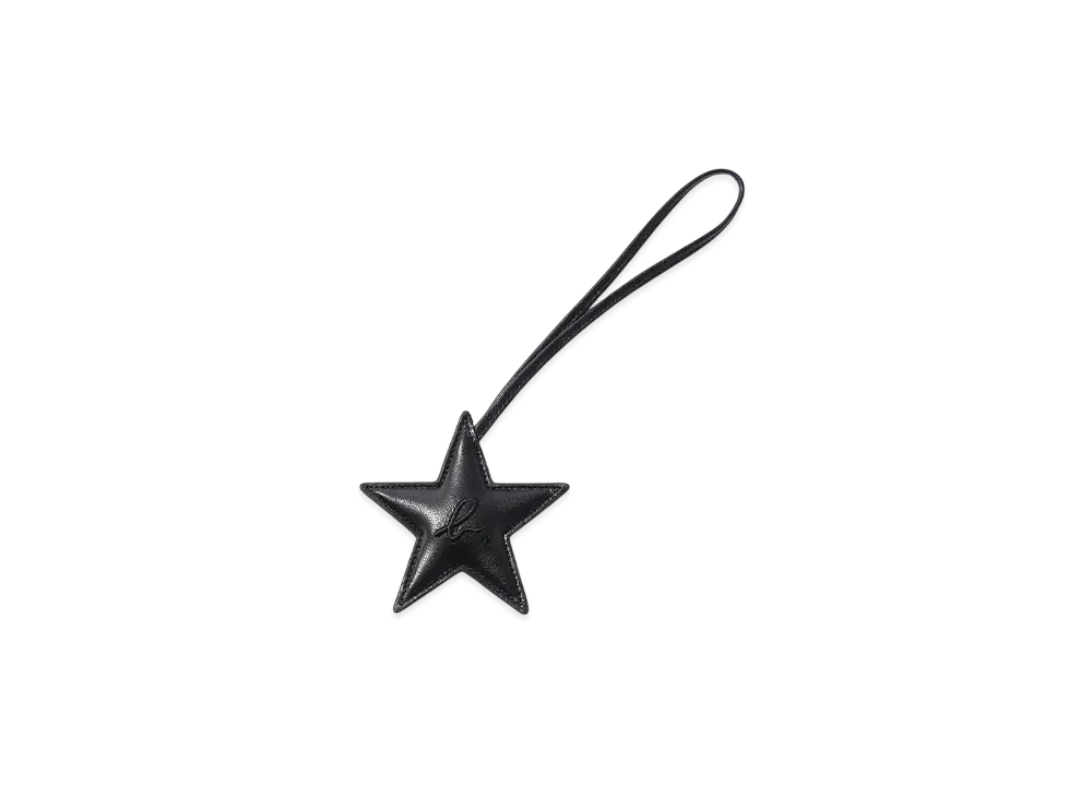 V.A. Fragment x agnes b. Leather Keychain Star "Black"