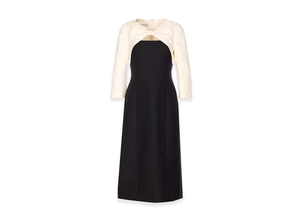 Valentino Women's And Midi Dress "Black/White"