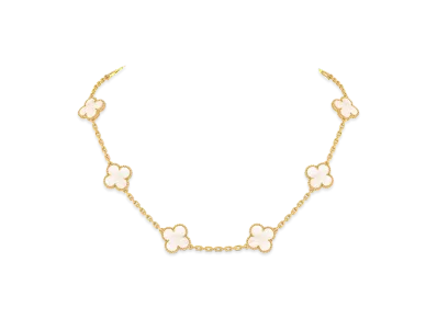 Van Cleef & Arpels Vintage Alhambra necklace 10 motifs "18K Yellow Gold/Mother of Pearl"