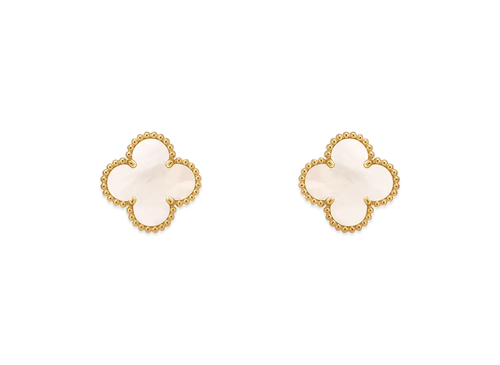 Van Cleef & Arpels Vintage Alhambra earrings "18K Yellow gold/Mother-of-pearl"