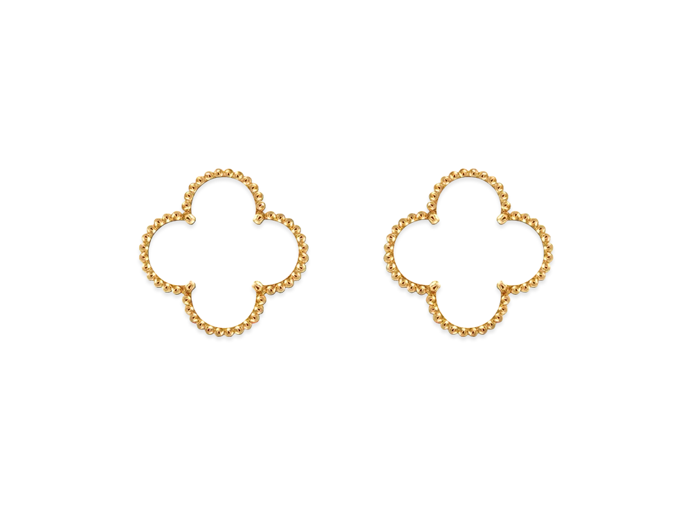 Van Cleef & Arpels Magic Alhambra earrings "18K Yellow gold/Onyx"