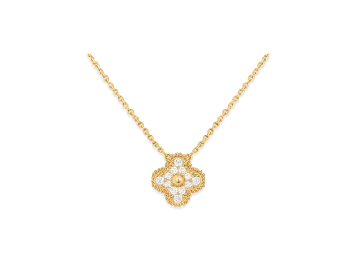Van Cleef & Arpels Vintage Alhambra pendant "18K Yellow gold/Diamond"