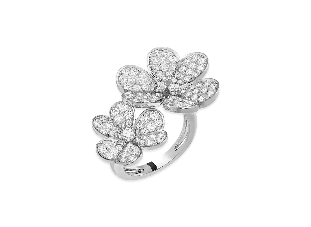 Van Cleef & Arpels Frivole Entre les Doigts ring "18K White gold/Diamond"