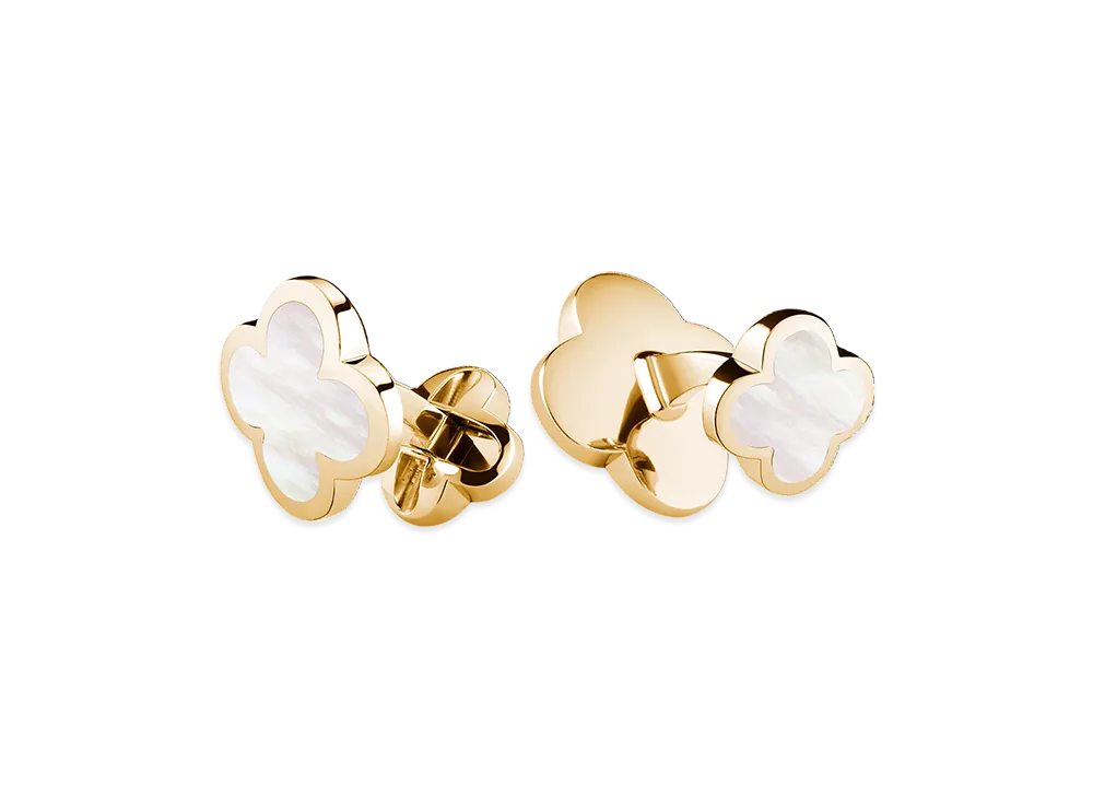 Van Cleef & Arpels Alhambra cufflinks "18K Yellow gold/Mother-of-pearl"