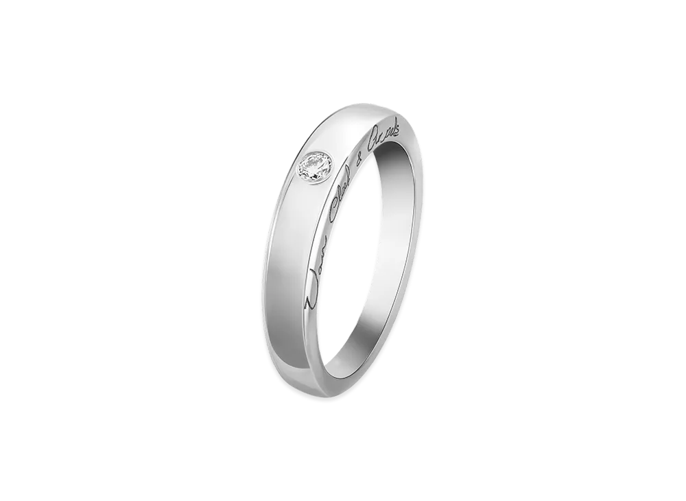 Van Cleef & Arpels New York wedding band "Platinum/Diamond"