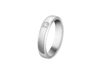 Van Cleef & Arpels Toujours etoiles wedding band "Platinum/Diamond"