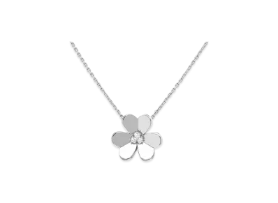 Van Cleef & Arpels Frivole pendant large model "18K White gold/Diamond"