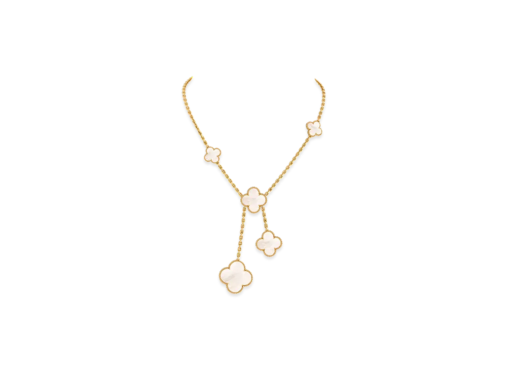 Van Cleef & Arpels Magic Alhambra necklace 6 motifs "18K Yellow gold/Mother-of-pearl"