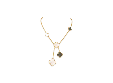 Van Cleef & Arpels Magic Alhambra necklace 6 motifs "18K Yellow gold/Onyx/Mother-of-pearl"
