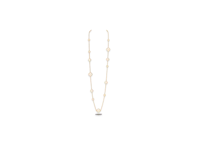 Van Cleef & Arpels Magic Alhambra long necklace 16 motifs "18K Yellow gold/Mother-of-pearl"
