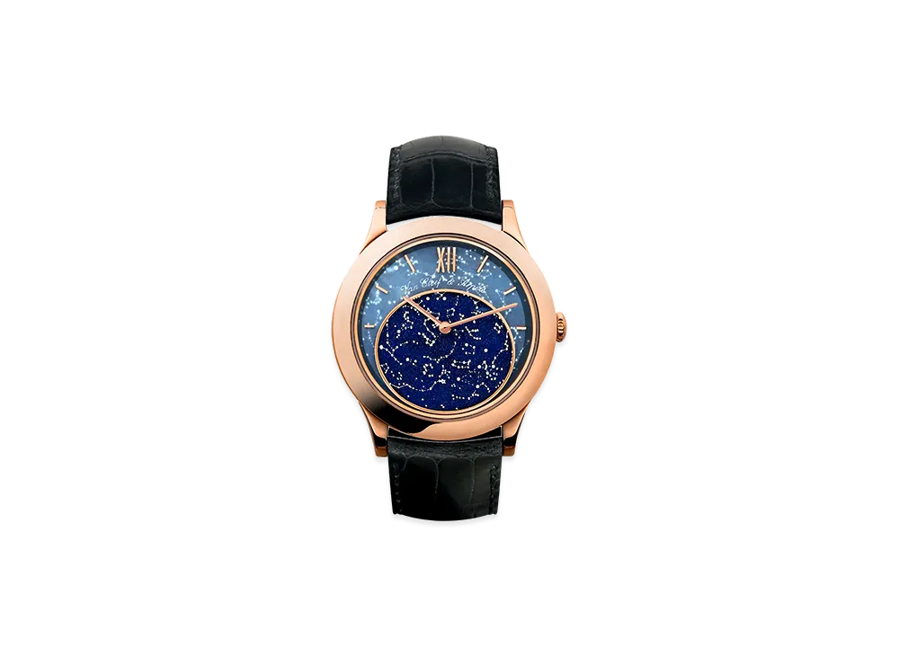 Van Cleef & Arpels Midnight in Paris watch "18K Rose gold/Aventurine/Quartz/Meteorite"