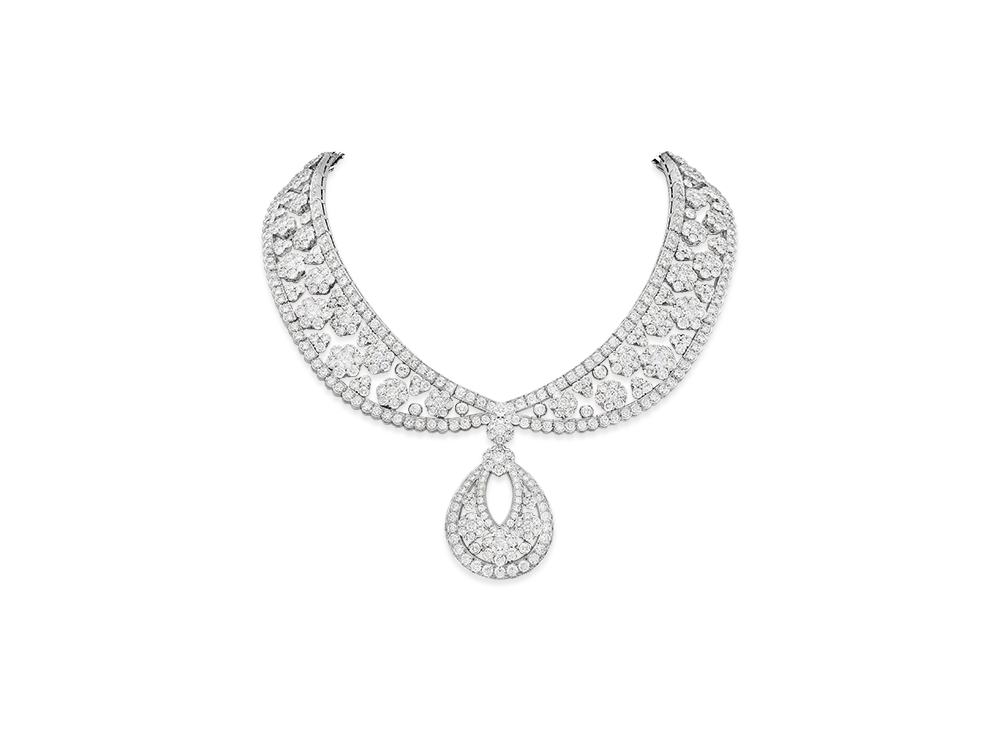 Van Cleef & Arpels Snowflake transformable necklace "18K White gold/Diamond"