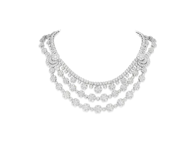 Van Cleef & Arpels Snowflake transformable necklace "18K White gold/Diamond"