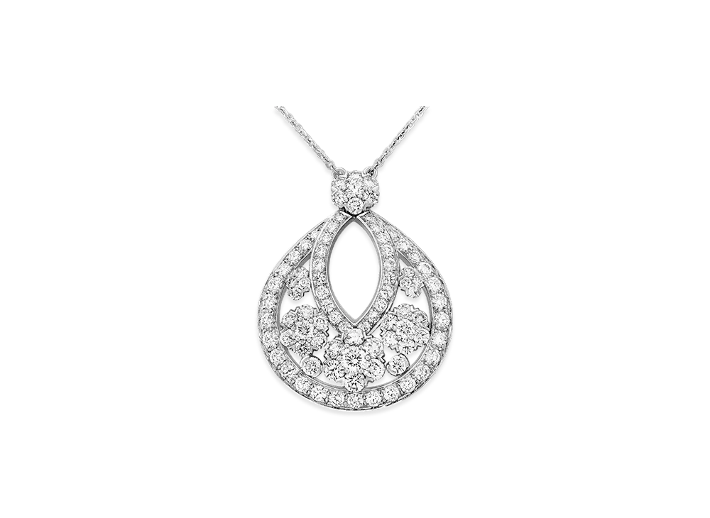 Van Cleef & Arpels Snowflake pendant large model "18K White gold/Diamond"