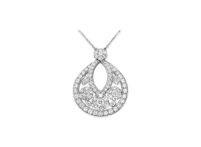 Van Cleef & Arpels Snowflake pendant large model "18K White gold/Diamond"
