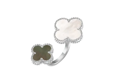 Van Cleef & Arpels Magic Alhambra Entre les Doigts ring "18K White gold/Mother-of-pearl"