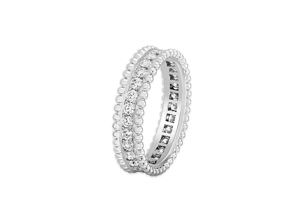 Van Cleef & Arpels Estelle wedding band "Platinum/Diamond"