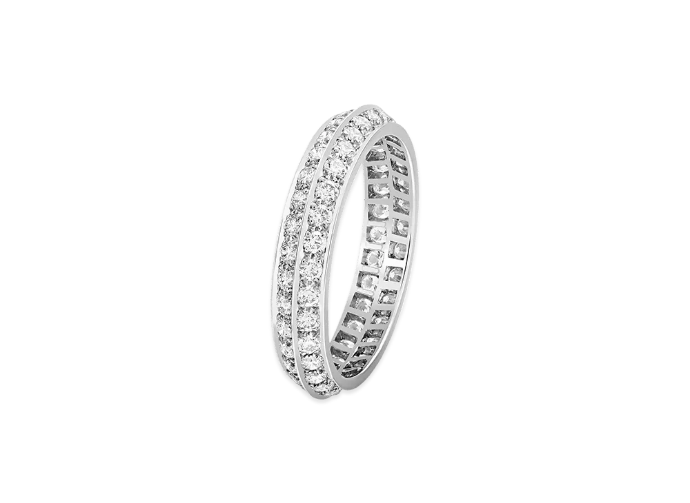 Van Cleef & Arpels Couture wedding band "Platinum/Diamond"