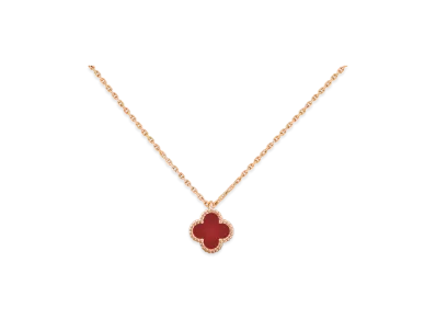 Van Cleef & Arpels Sweet Alhambra pendant "18K Rose gold/Carnelian"