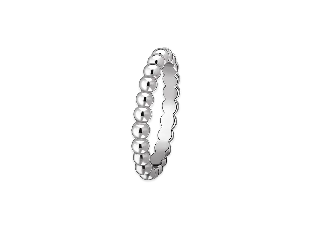 Van Cleef & Arpels Perlee gold pearls ring medium model "18K White gold"