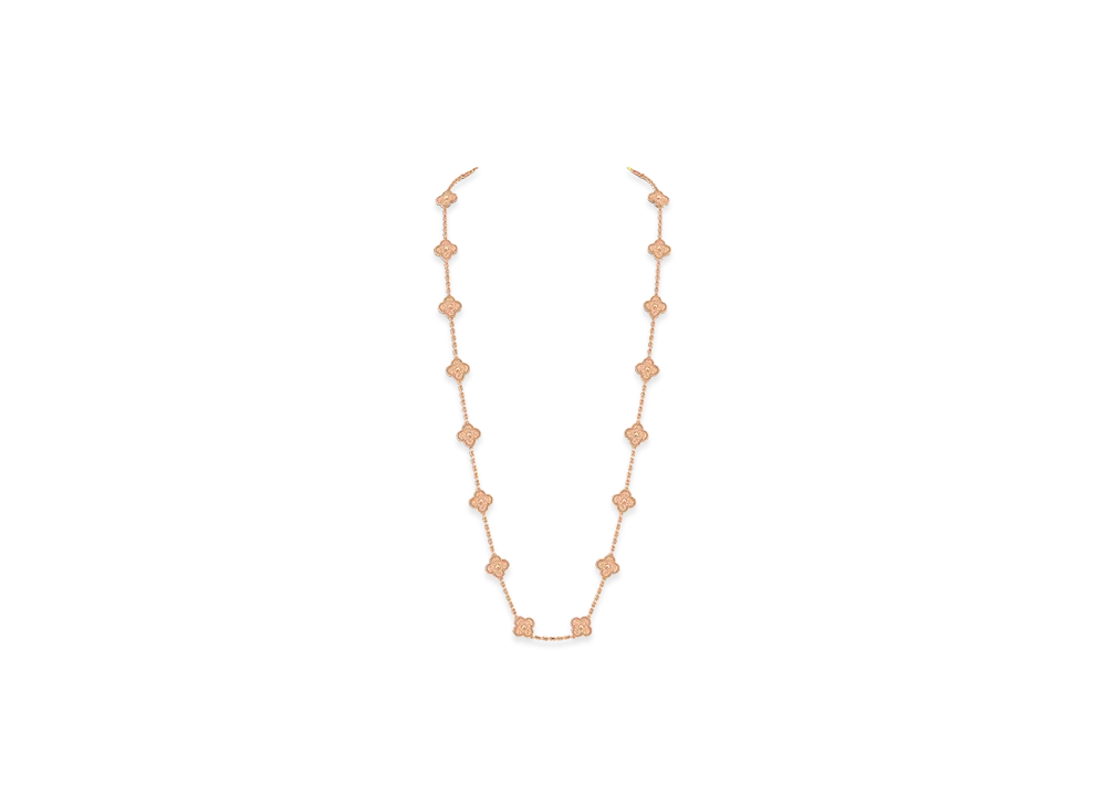 Van Cleef & Arpels Vintage Alhambra long necklace 20 motifs "18K Rose gold"