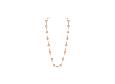 Van Cleef & Arpels Vintage Alhambra long necklace 20 motifs "18K Rose gold"