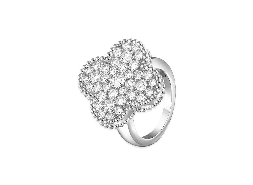 Van Cleef & Arpels Magic Alhambra ring "18K White gold/Diamond"
