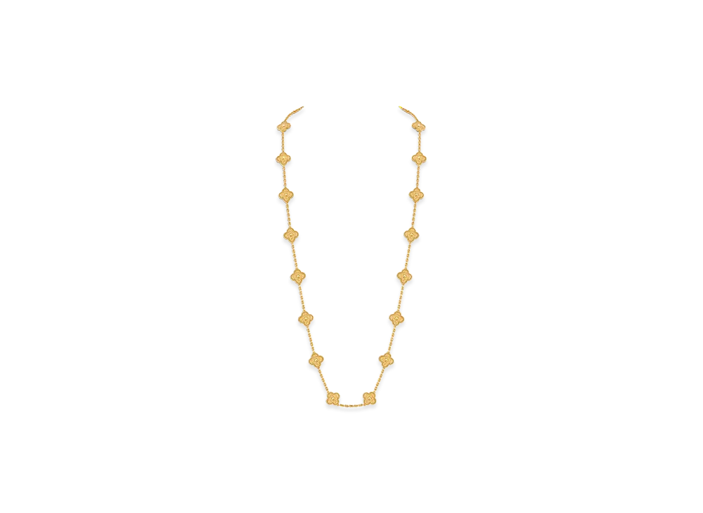 Van Cleef & Arpels Vintage Alhambra long necklace 20 motifs "18K Yellow gold"