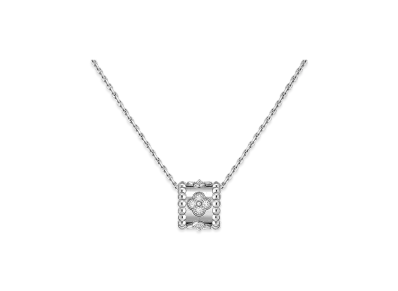 Van Cleef & Arpels Perlee clovers pendant "18K White Gold/Diamond"