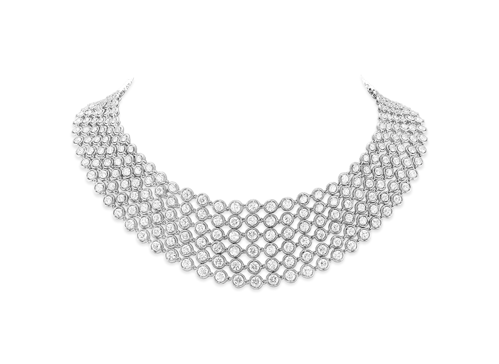 Van Cleef & Arpels Palmyre necklace "18K White gold/Diamond"