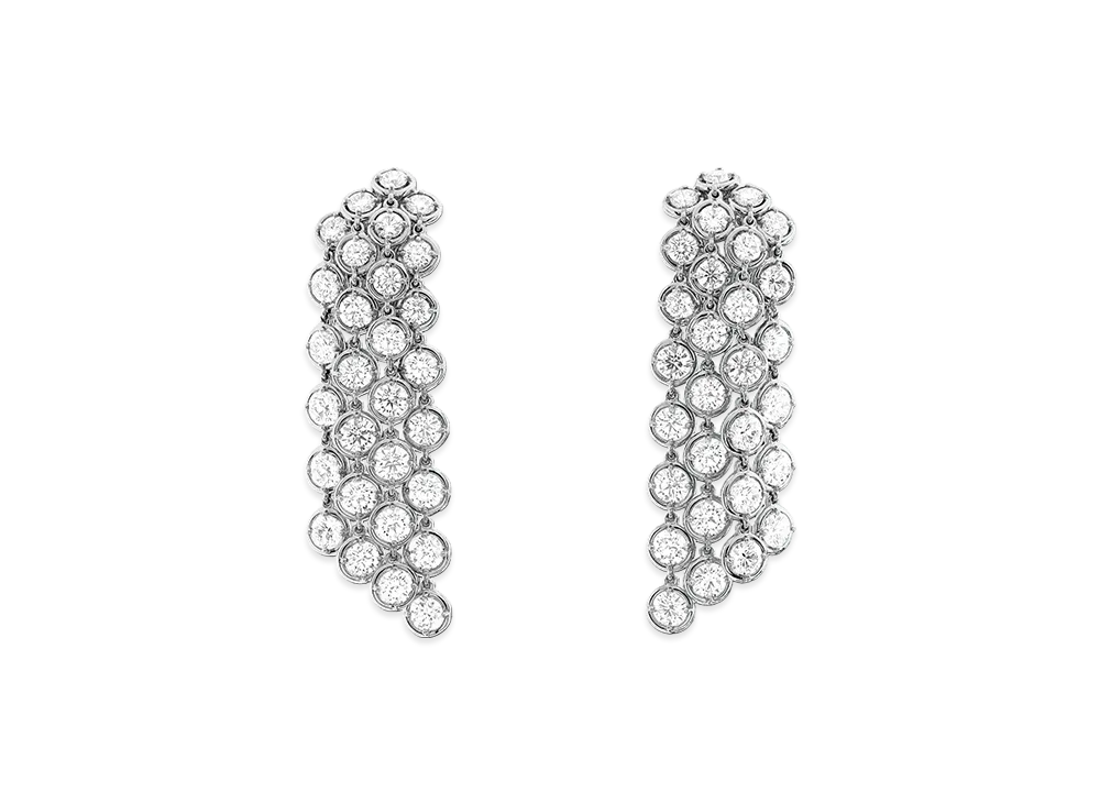 Van Cleef & Arpels Palmyre earrings "18K White gold/Diamond"