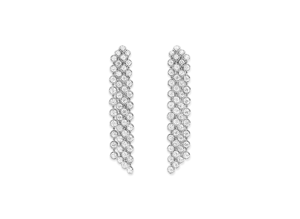 Van Cleef & Arpels Palmyre earrings "18K White gold/Diamond"
