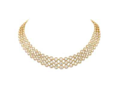 Van Cleef & Arpels Palmyre necklace 3 rows "18K Yellow gold/Diamond"