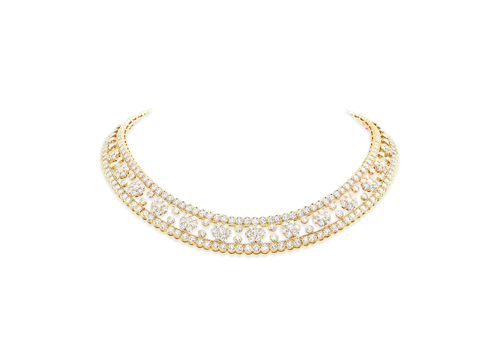 Van Cleef & Arpels Snowflake necklace "18K Yellow gold/Diamond"