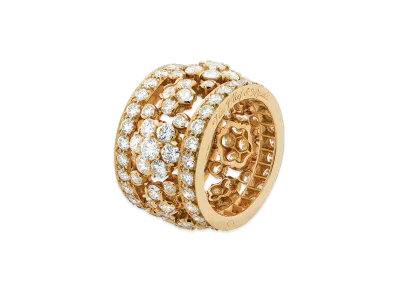 Van Cleef & Arpels Snowflake band ring "18K Yellow gold/Diamond"