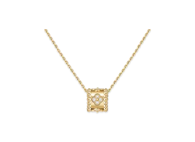 Van Cleef & Arpels Perlee clovers pendant "18K Yellow gold/Diamond"