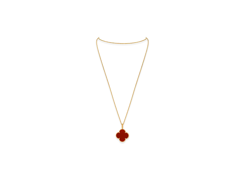 Van Cleef & Arpels Magic Alhambra long necklace 1 motif "18K Yellow gold/Carnelian"